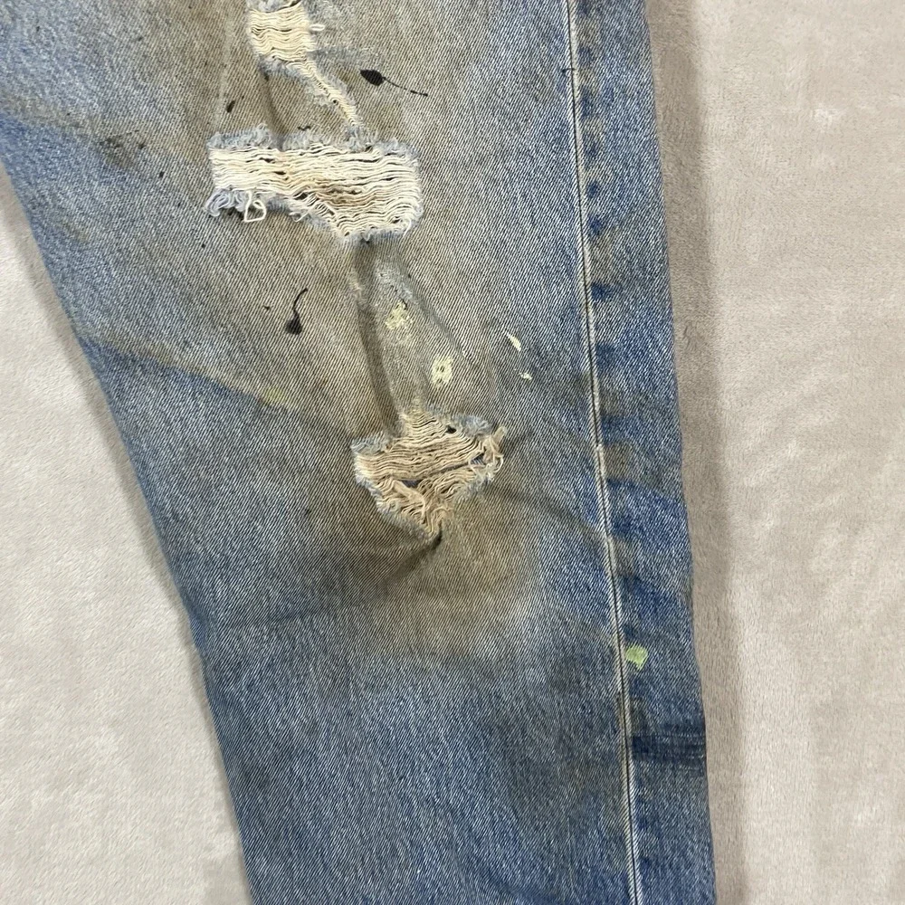 Vtg Levis 501xx Jeans Mens 40x36 (fit 40x33) Distressed 501-0000 USA Thrashed